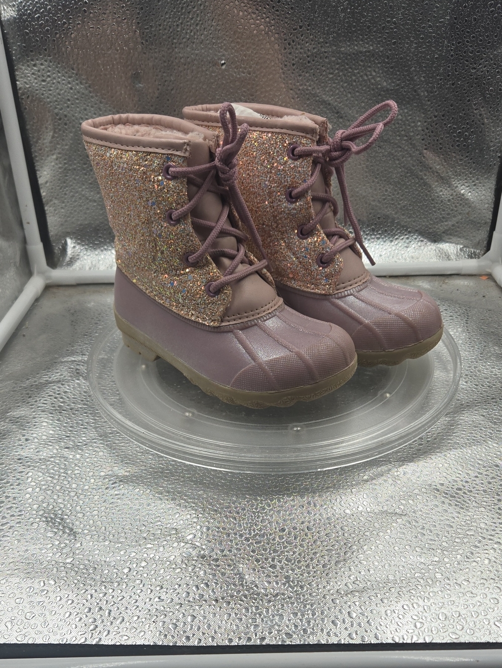 U Glitter Pink Little Girls Shoes Sz 10